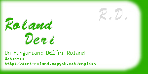 roland deri business card